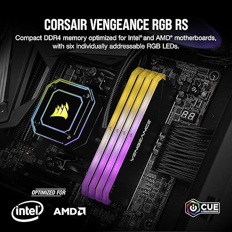 Corsair Vengeance RGB RS 16GB DDR4 3600MHz C18 RAM Corsair Vengeance RGB RS 16GB DDR4 3600MHz C18 RAM